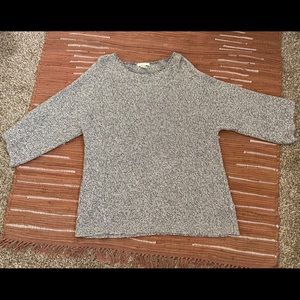 Grey 3/4 Sleeve Sweater
